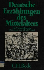Deutsche Erzählungen des Mittelalters