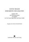 Gustav Regler - Dokumente und Analysen: Tagebuch 1940 und Werkinterpretationen